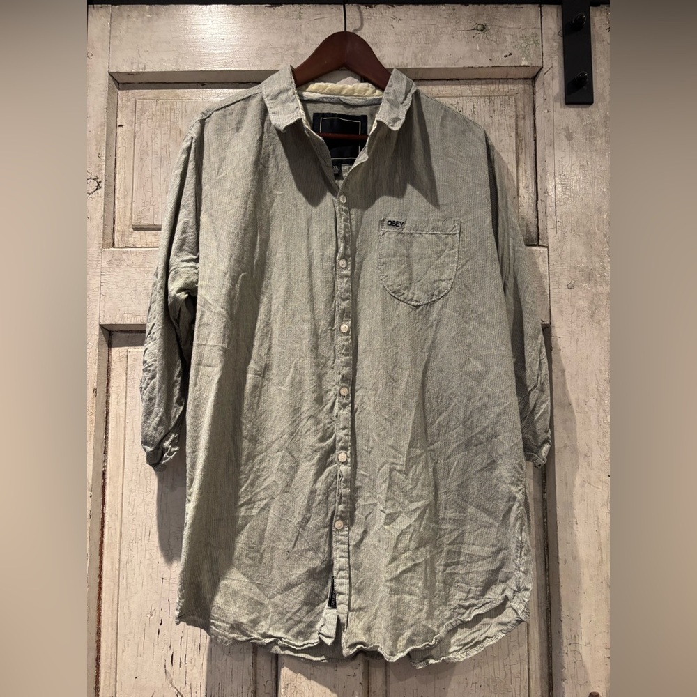 OBEY button down shirt